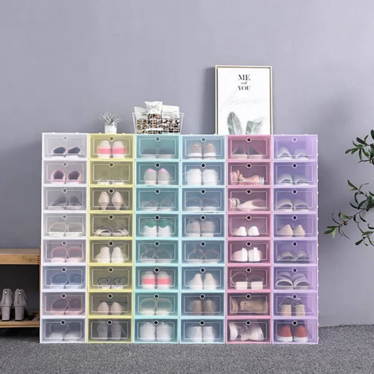 Caixa Organizadora De Sapatos/Calçados Transparentes